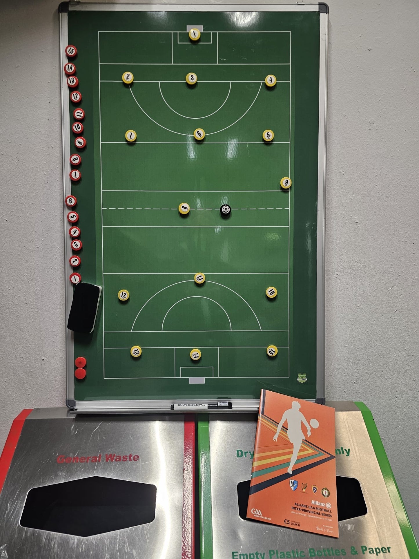 Gaelic Football Tactics Board (New Pitch Layout)