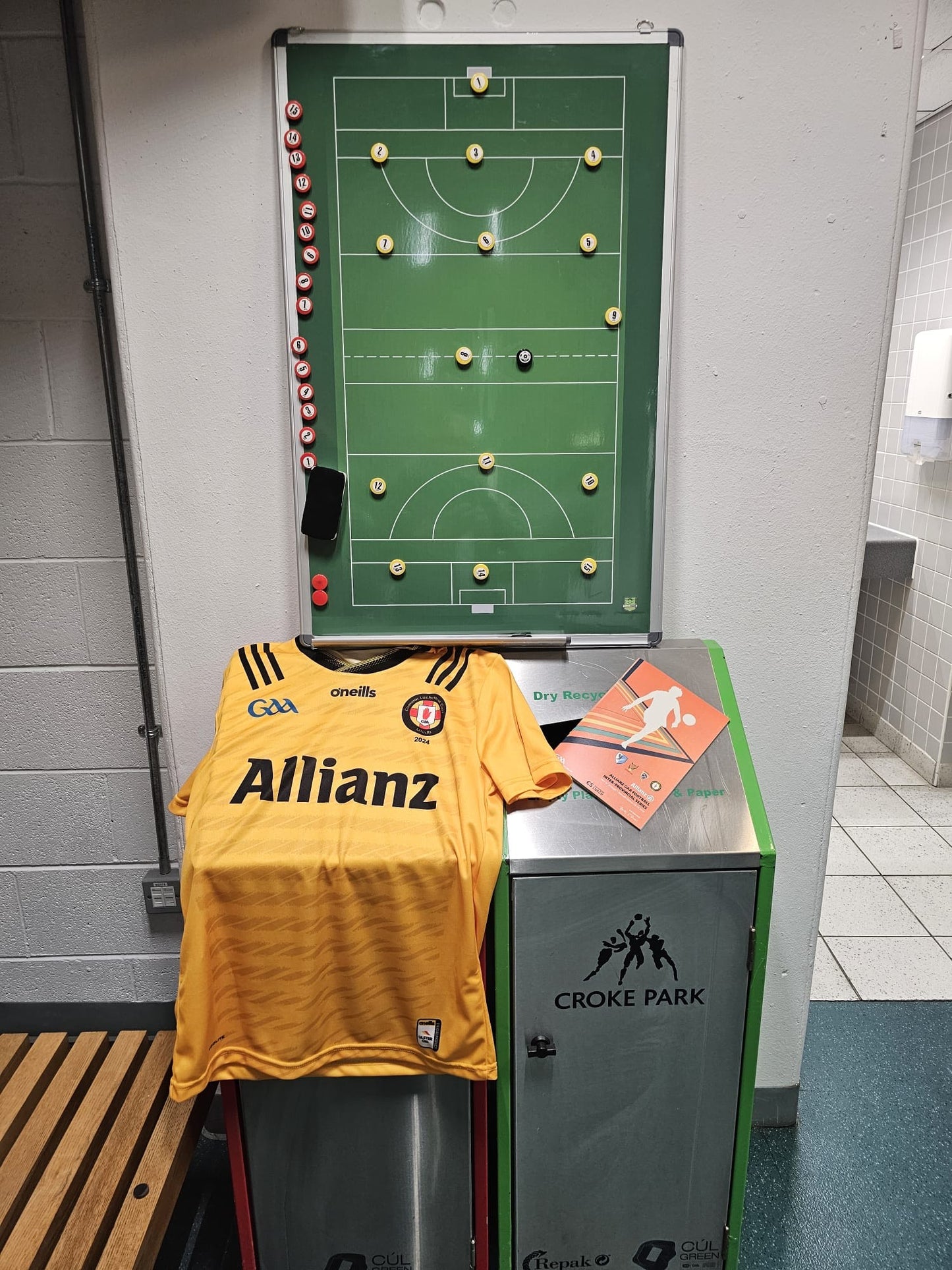 Gaelic Football Tactics Board (New Pitch Layout)
