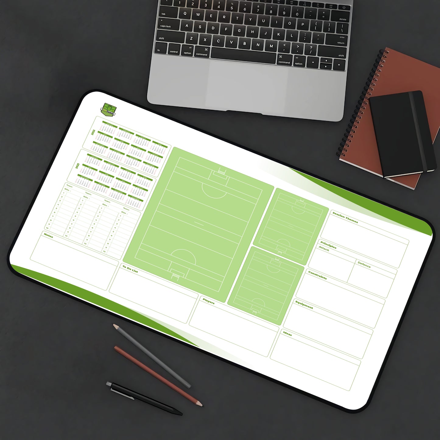 A2 Gaelic Games Coaches Desktop Planner New Pitch Map